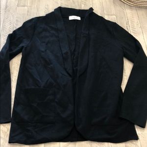 Carly Jean Los Angeles Black Sweater Blazer M